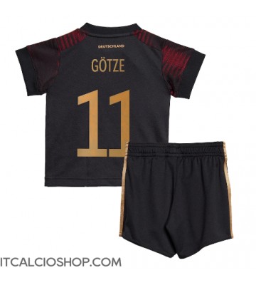 Germania Mario Gotze #11 Seconda Maglia Bambino Mondiali 2022 Manica Corta (+ Pantaloni corti)